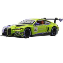 1/24 BMW M4 GT3 Couple Super Racing Mini GT Alloy Metal Diecast Car Model Sound & Light Collecting Hobby Decorative Ornament Boy žalia