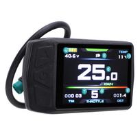 Elektrinio dviračio skydelis su USB įkrovimo prievadu ir vandeniui atspariu jungtimi, spalvotas LCD ekranas, matuoklis KT TF01 black