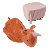 Cute Animal Footstool with Soft Padded Cushion and Prevent Slip Feet Small Footrest Stools for Kids Adults Unicorn