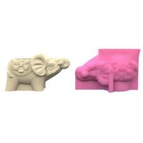 Cute Elephant Succulent Flower Pots Mold Pen Holder Silicone Mould Concrete Plaster Planter Vase Mold Epoxy Resin Molds 1