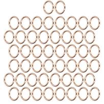 50Pcs Metal Rings 15x3mm Iron Material Sturdy Durable Multifunctional Exquisite O Rings MetalGold