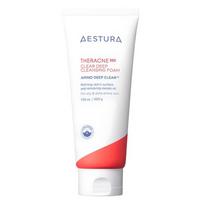 Aestura Theracne 365 Skaidrinamos giliai valančios putos 200g – Gilus valymas, spuogų palaikymas, Korėjietiškos 200g white