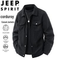JEEP SPIRIT Men's Corduroy Lapel Casual Jacket M