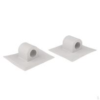 2 Pcs Kayak Accessories Fishing Boat PVC Engine Motor Mount Stand Holder Bracket balta
