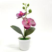 25cm Simulated Butterfly Orchid Artificial Artificial Flower Bonsai  for Home Wedding Decor B