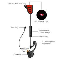 Fishing   Set LED Bite Indicator Illuminated   with Storage Case Fishing Tackle