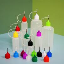 10ml LDPE UV Glue & Tattoo Ink Needle-tip Bottle - Soft Squeeze Design Sealing ring only; Contact for other colors green