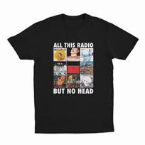Visas šis radijas, bet nėra galvos T-shirt Juokingas Radiohead Vyrams Moterims Gatvės Sportas Trumpomis Rankovėmis Medvilninis Gatvės Hip Hop Viršus S