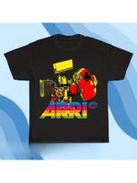 Limited Edition ARRI Vintage Camera Graphic T-Shirt- Black Cinema Tee with Rainbow ARRI Text XXXL