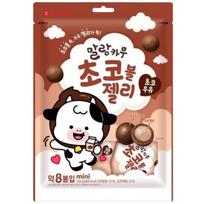 [Lotte] Malang Cow Choco Ball Jelly 134g(Choco Milk & Strawberry Milk) Strawberry Milk pink