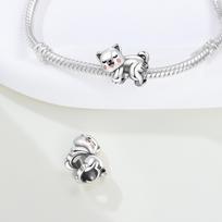 Copper Metal Koala Puppy Sleeping on Her Tummy Chain Charm Bead Components Bead Components Pendant Bead Component Designed For Authentic Original