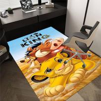 1pc Lion King Carpet Office Rug Mat Home Decor Area Carpet Festival Gift Office desk chair carpet Longlasting Material1107L 60cm by 90cm