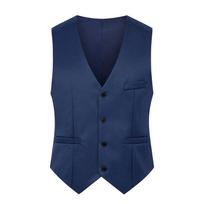 Men's Slim Fit Suit Vest Solid Color Casual Sleeveless Vest Fashion Men Black Gray Formal Bar Waistcoat Homme S