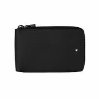Montblanc Style 2.0 Series Printed Leather Envelope Clutch Passport Mini Men Clutch Black 127895 Gift Set(Basic Set+Box+Shopping Bag)