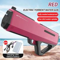 Water Automatically High Pressure Electric Water Gun Toys For Kids Summer Outdoor Pool Fight Games Children Water Toys Gift pink