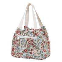 Waterproof Lunch Bag Stylish Floral Lunch Tote Portable Lunch Box Carrier for Women Commuting Picnic Camping A