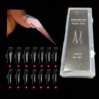 140Pcs/Box Mechanical Dragon Claw Nail Forms For Poly Extension Gel Nail Molds Nail Extension Forms For Building Gel Manicure 140pcs gray