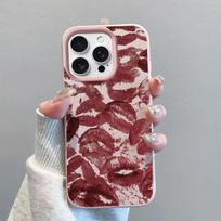 Red Lips Kiss Print Case For VIVO V40 V50 V60 Lite Y04 Y29S Y400 Y33S Y21S Y22S Y17S Y03 Y04 Y18 Y28S Y28 Y39 Y31 X200FE Cover VIVO V50 LITE 5G white