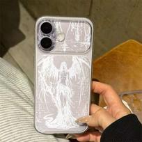 White Angel Frosted Ultra-Thin Instantly Transform 17 Series Phone Case For iPhone 17 16 15 14 13 Pro Max INS Transparent Cover iPhone17 Pro Max gray