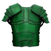 Medieval Nordic Viking Warrior Leather Armor Cosplay Prop žalia