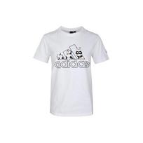 (WMNS) adidas Panda Bos Tee Sports Stylish Short Sleeve t White Women's GL5643 S