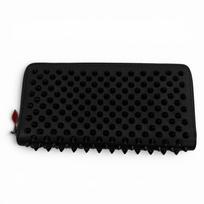 Excellent Christian Louboutin Purse Panettone spike studs black leather mens Used