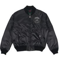 Men's Air Jordan Paris Saint-Germain MA-1 Casual Sports Alphabet Solid Color Padded Clothes Black DB6493-010 S