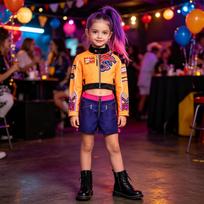 New Korean Wave K-POP Witch Hunter Girl Group Cos Clothes Rumi Cosplay Clothes European and American Children's Suits 110cm