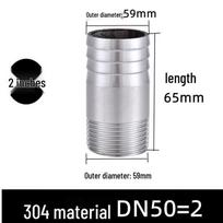 304 Stainless Steel External Thread Hose Barb Fitting