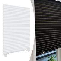 Pleated Temporary Shades Blinds for Bathroom Cordless Design Lightweight DIY Cut to Size
