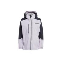 Adidas Terrex Color Block Zip Outdoor Sports Hooded Waterproof Windbreaker Women Outerwear Silver HM4079 L