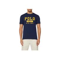 Polo Ralph Lauren Letter Print Crew Neck Short Sleeve T-Shirt Men Tops 710782133-001 M blue