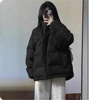 Black Padded Jacket Women's Winter Quilted Warm Small Padded Jacket Padded Jacket Thickened Jacket XXL