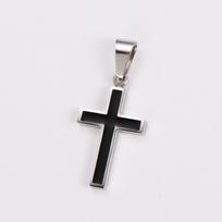 AML Versatile Stainless Steel Cross Pendant Hip Hop Necklace for Men – Polished Christmas Jewelry Accessory