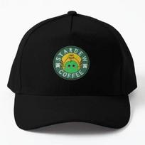 Stardew Valley Stardew Coffee  Baseball Cap Hat Outdoor Hip Hop Casual Mens Solid Color Printed Czapka Sport Boys Black