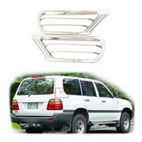 Chrome Car Accessories Plated Side Wind Hole Cover Paste Style For Lexus LX470 Toyota Land Cruiser LC100 FJ100 4700 1996-2007