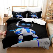 3D Print Anime Astro Bot Bedding Collection Single Twin Full Queen King Size Bed Collection Adult Kid Bedroom Duvet Cover Collections Home Textiles EU Twin 135x200cm