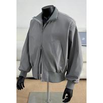 Retro Men's Brown Oversized Bomber Jacket Stand Collar Casual Windbreaker M