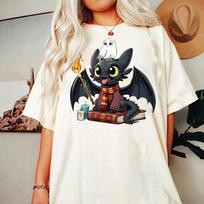 Vintage Toothless Dragon Night Fury Shirt, Retro How To Train Your Dragon Shirt Unisex T-Shirt XL black