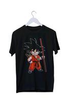 Dragon Ball Son Goku Graphic Print T-Shirt Mens Unisex Black T Shirt Short Sleeve Men Women for Spring and Summer 4XL
