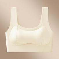 Thickened Pad Push-up Wireless Strapless Bra: Enhances Small Breasts, Tank Top Style. M (1.5cm Pad) (80-115 jin)