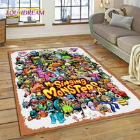 3D Game My Singing Monsters Cartoon Carpet Rug for Bedroom Living Room Home Sofa Decoration,Children Game Large Decor Floor Mat 40x60cm( 15x23in )