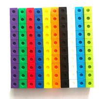 Linking 100Pcs Cubes Maths Montessori Educational Toys Classroom Supplies Teaching Kids Learning Items Kinder Spielzeuge