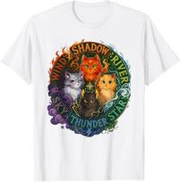 Wind Shadow River Star Thunder Sky Cat Feline,Fire Star Cat T-Shirt S įvairiaspalvis