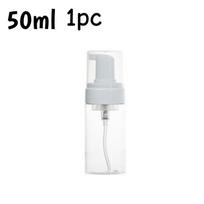2/1pc Foam Pump Bottle Empty Plastic Mousse Dispenser for Facial Cleanser Soap Refillable Travel Shampoo Containers 30-100ml