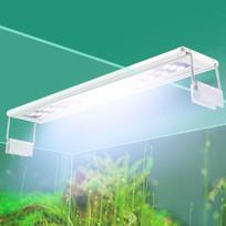High-Quality Retractable LED Aquarium Light Strip with Adjustable Bracket for Aquatic Plants, White & Blue Light 3-row K200 White-Blue (Round Plug) white
