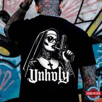 UNHOLY Gangster Nun Print Men's Unisex T-Shirt S