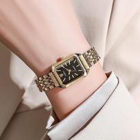 Women Fashion Leather Watch One Size juoda