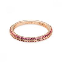 Pandora 189679c02 Pandora Me Red Pav  Rose Ring 189679C02-48