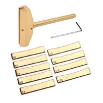 Guitar Bass Fret Press Caul & Radian Fret Inserts Luthiers Tool with Wrench auksas